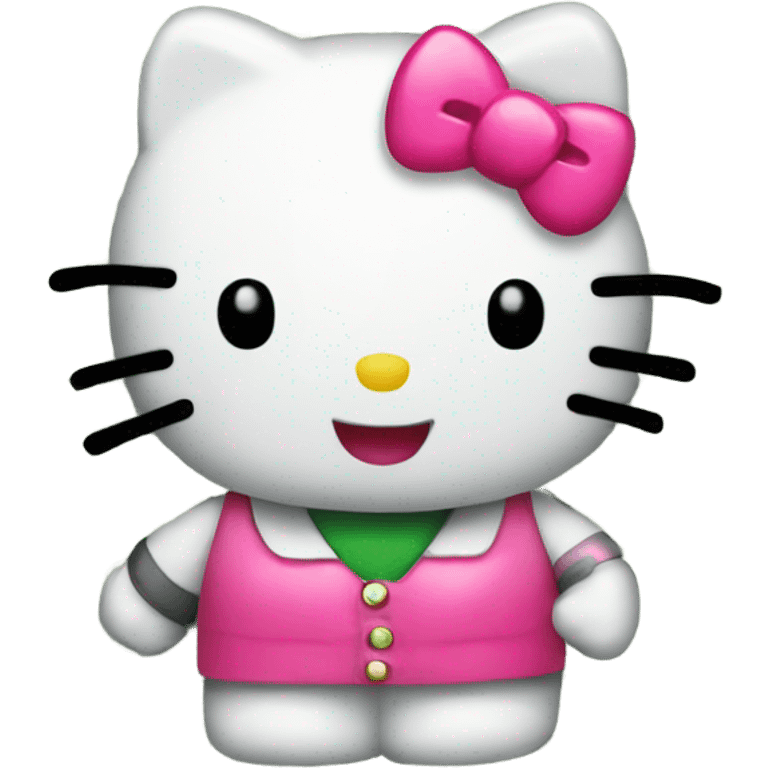 hello kitty with money emoji