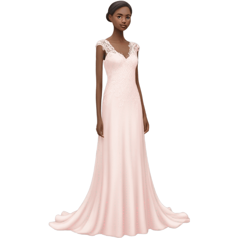 pastel pink wedding dress emoji