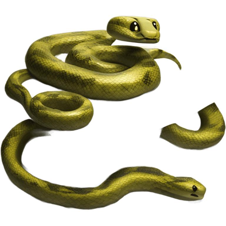 Snake sitting on Money emoji