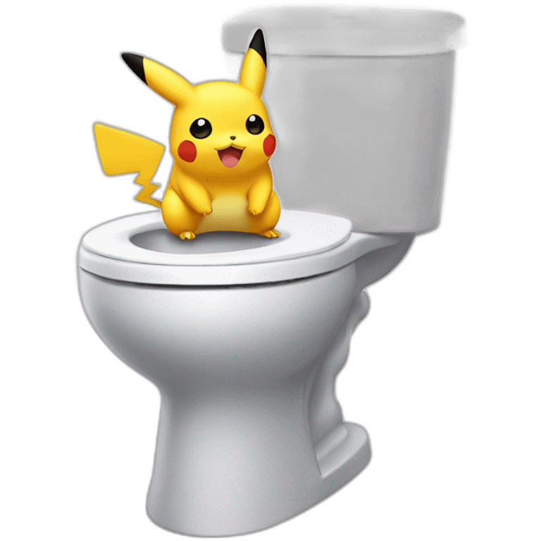 Pikatchu au toilette emoji