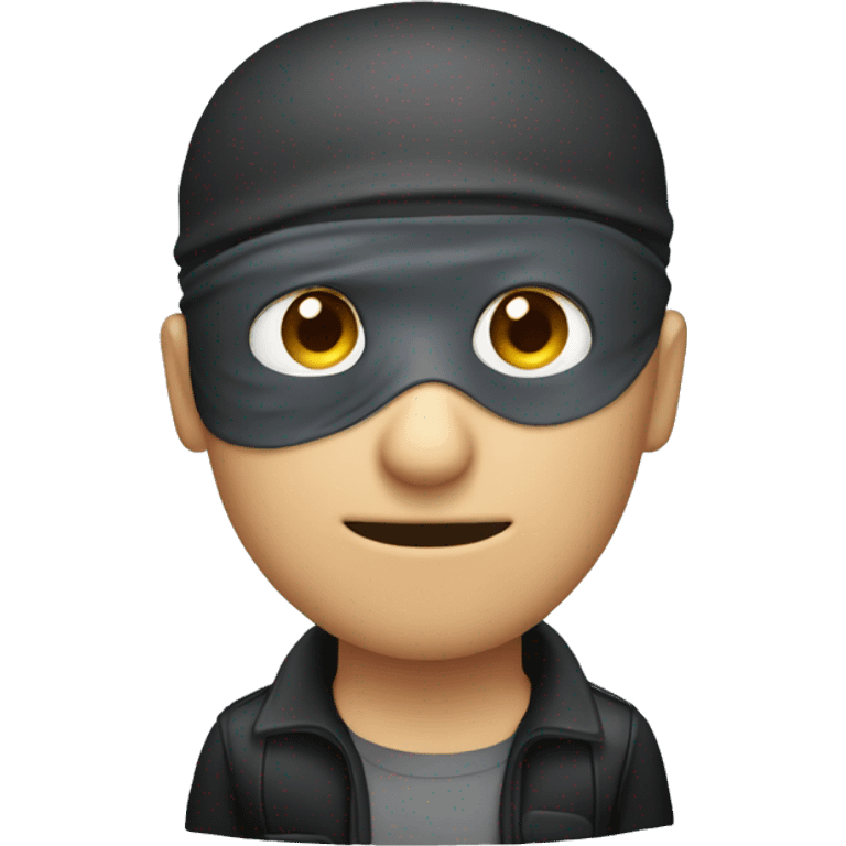 Burglar with eye mask emoji