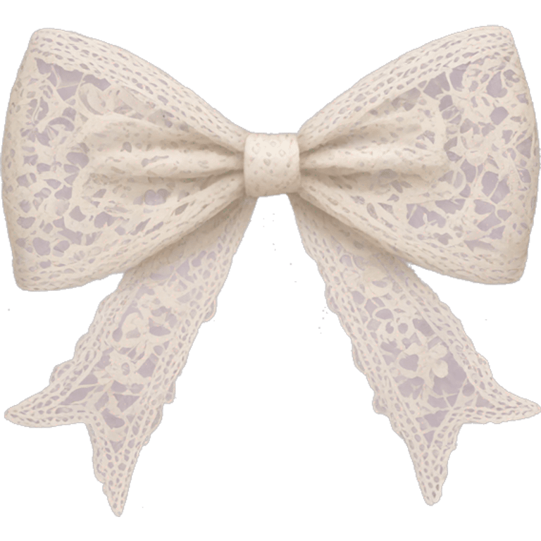 Lace bow  emoji