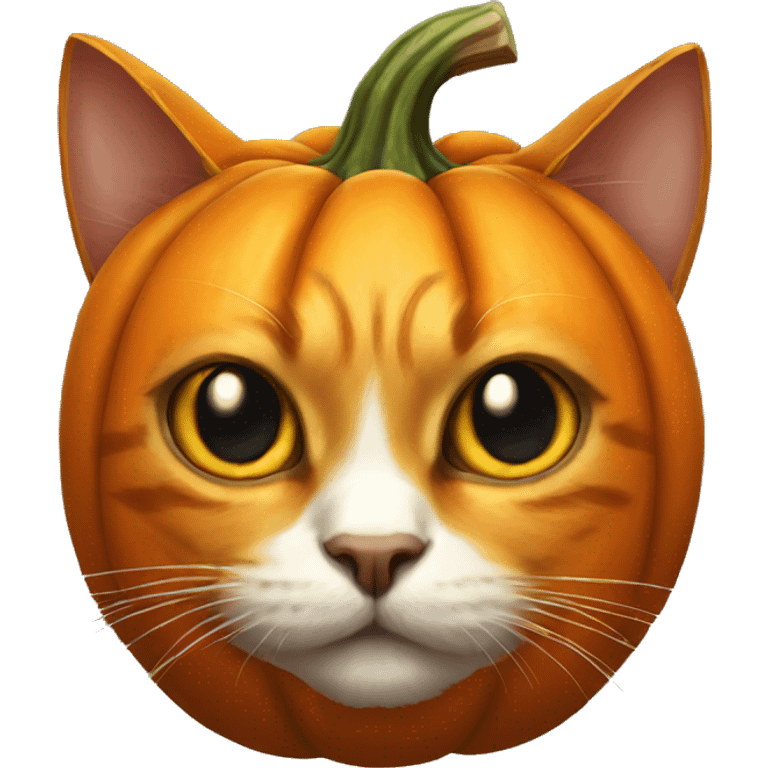 Pumpkin cat emoji