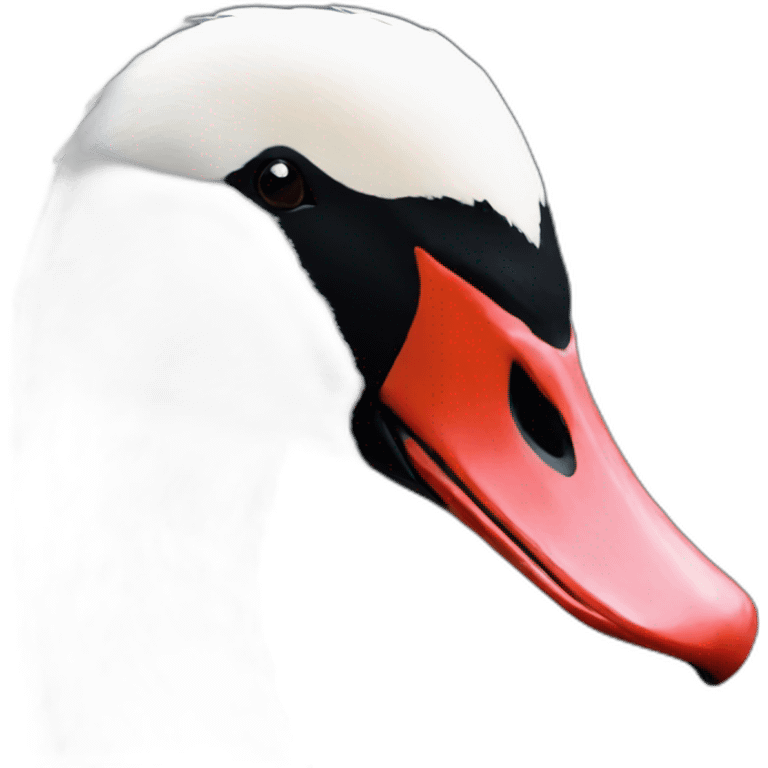 black swan head close up emoji