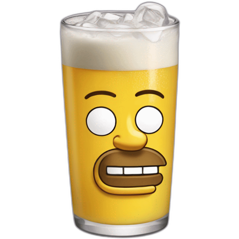 Homer Simpson drink lean emoji