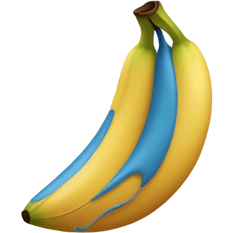 Create a blue banana emoji emoji