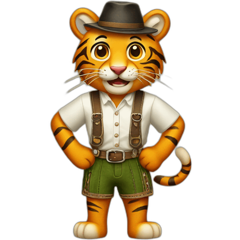 Lederhosen Tiger emoji