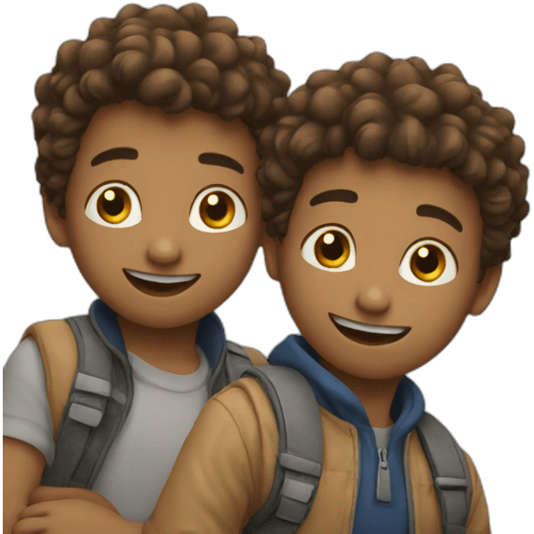 three boys friendship emoji