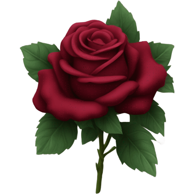 Bouquet of dark red roses gothic emoji