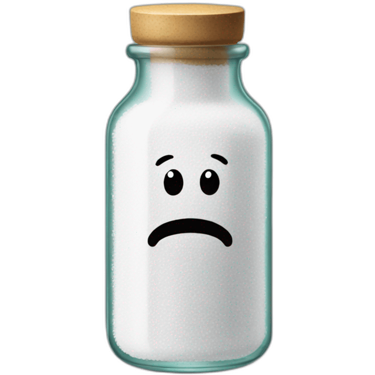 Salt in bottle emoji