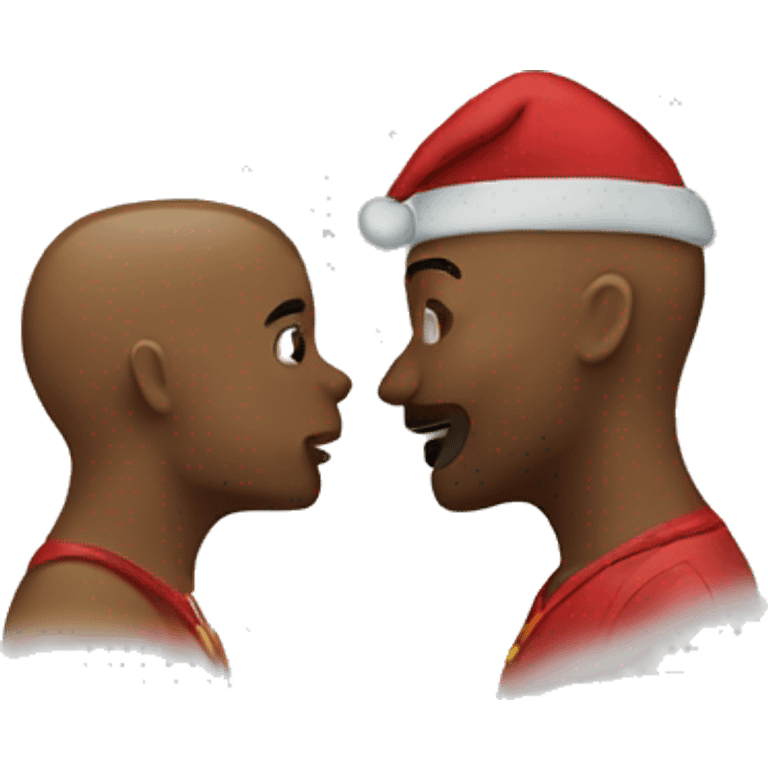 ￼ Christmas kiss  emoji