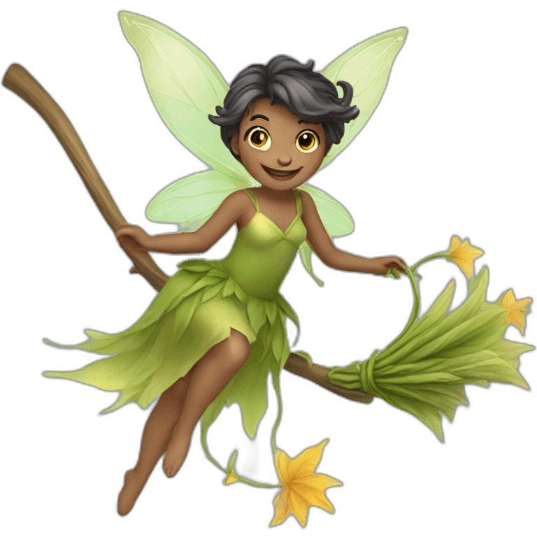 fairy on a broom emoji