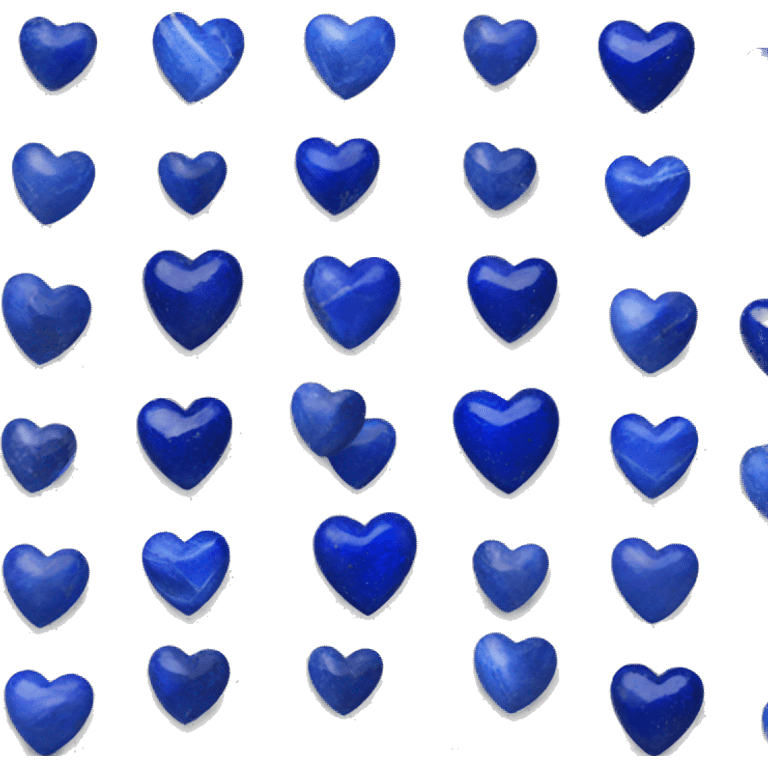 Lapis lazuli heart emoji