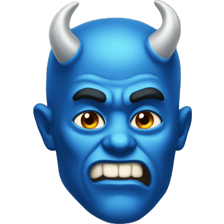 blue diable emoji