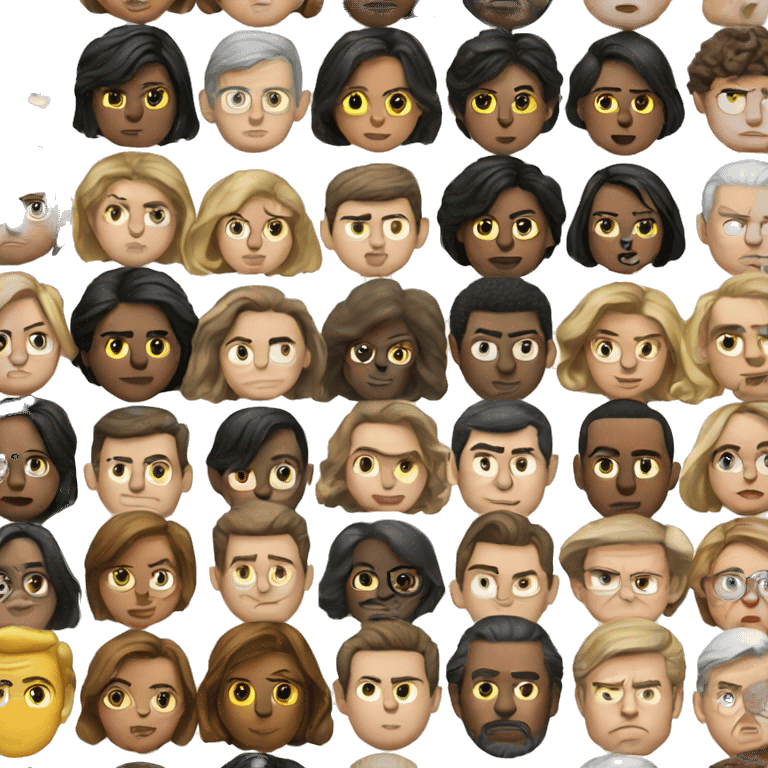 politic photorealistic serious emoji