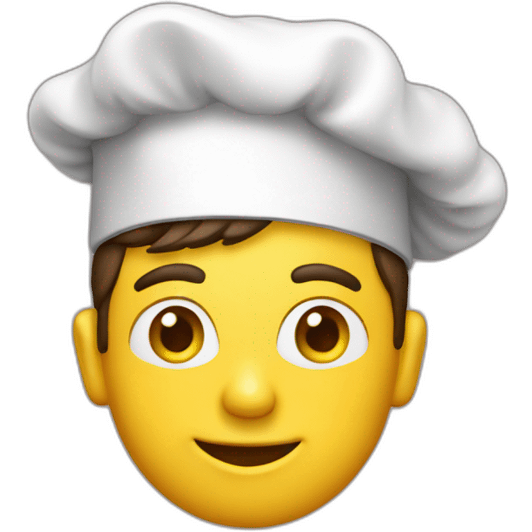 Cuisinier avec toque emoji