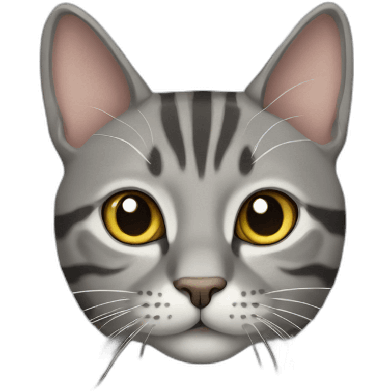 gray tabby cat emoji