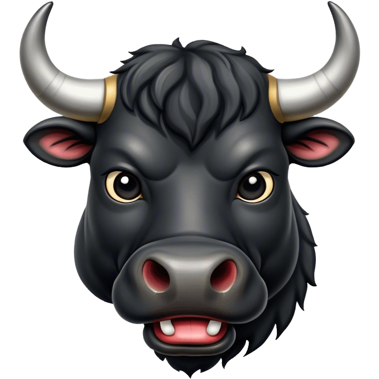 black bull head emoji