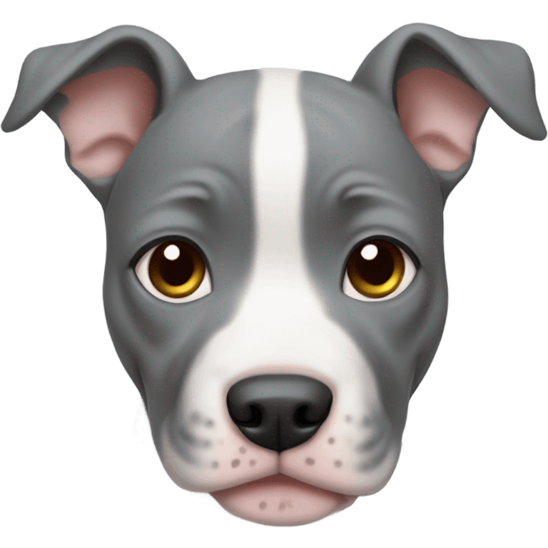 grey pitbull puppy emoji