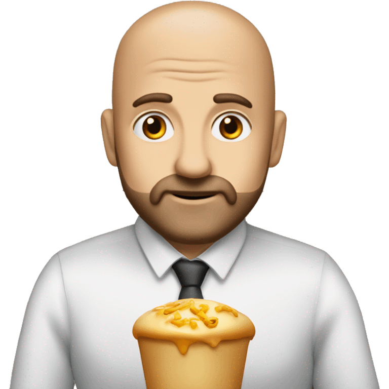 Dicker Mensch beim Essen  emoji