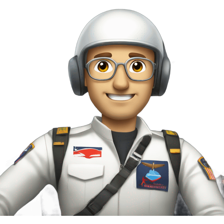 Martin Apprich pilot in cockpit emoji