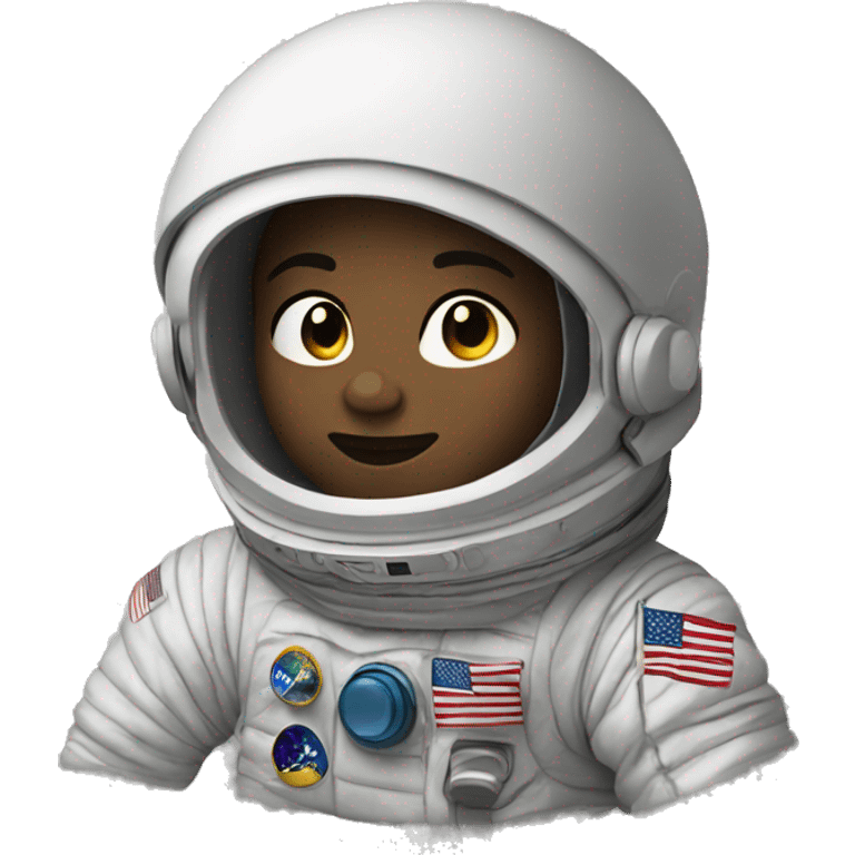 Kid on the moon  emoji