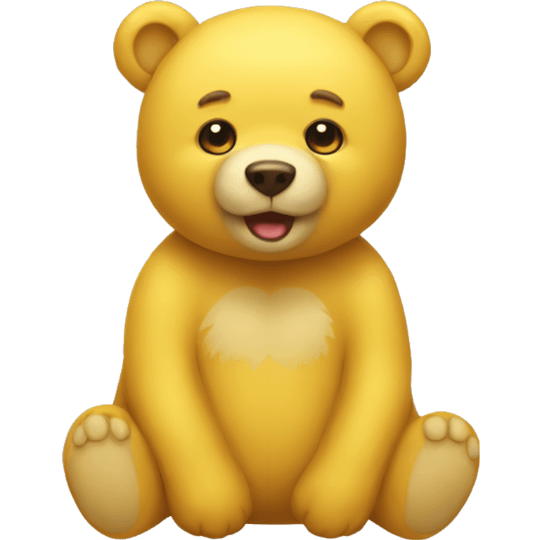 Yellow tedy bear emoji