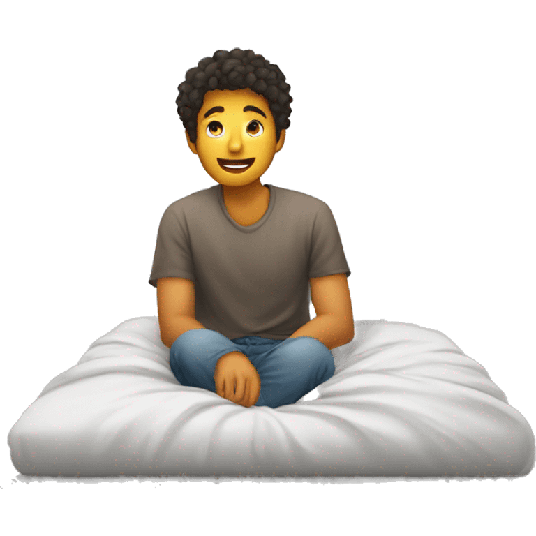 A student waking up in his hostel  emoji