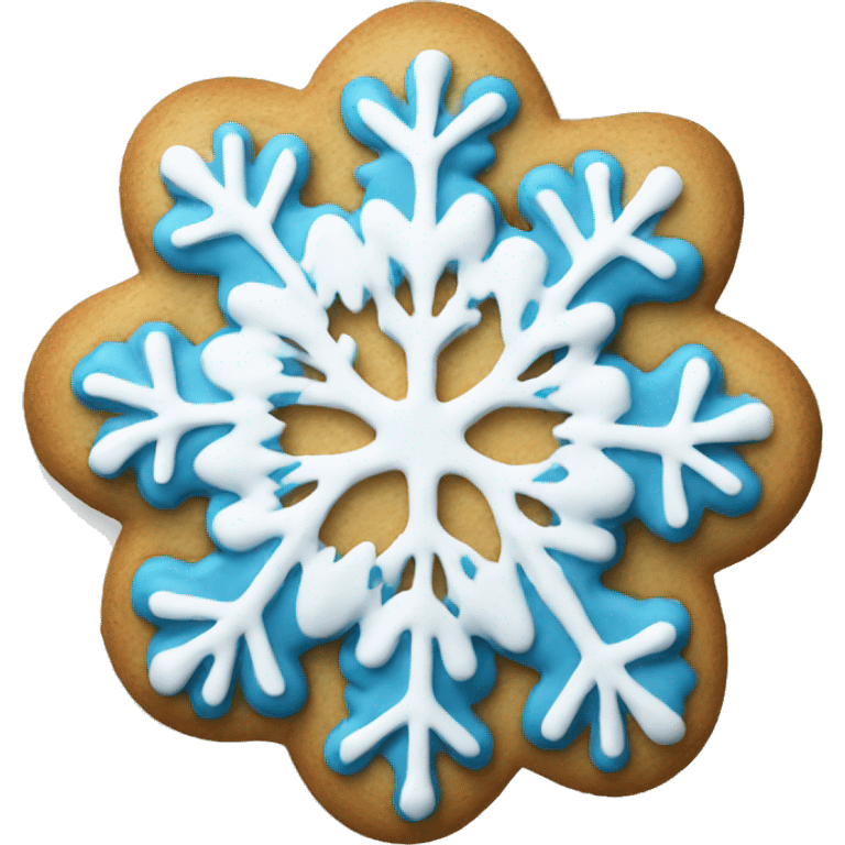 Cookie snowflake emoji