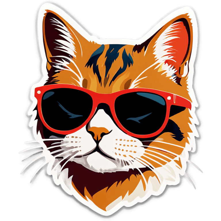 Cat with sunglasses emoji