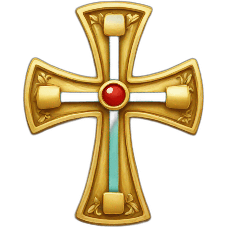 protestant Cross & Ribbon emoji