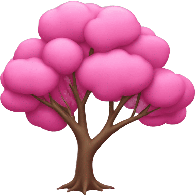 a pink tree emoji