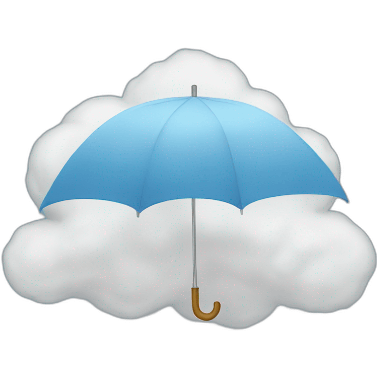 Umbrella cloud emoji