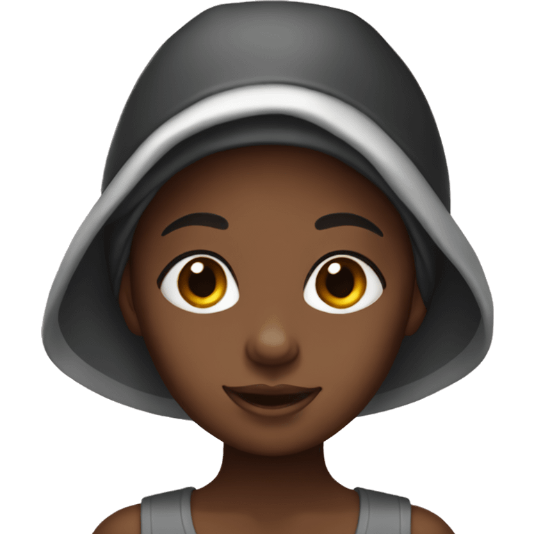 Black girl with bonnet emoji