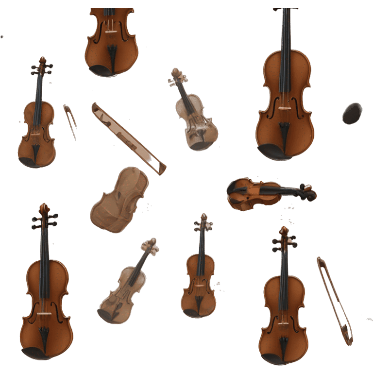 vintage pastel brown violin emoji