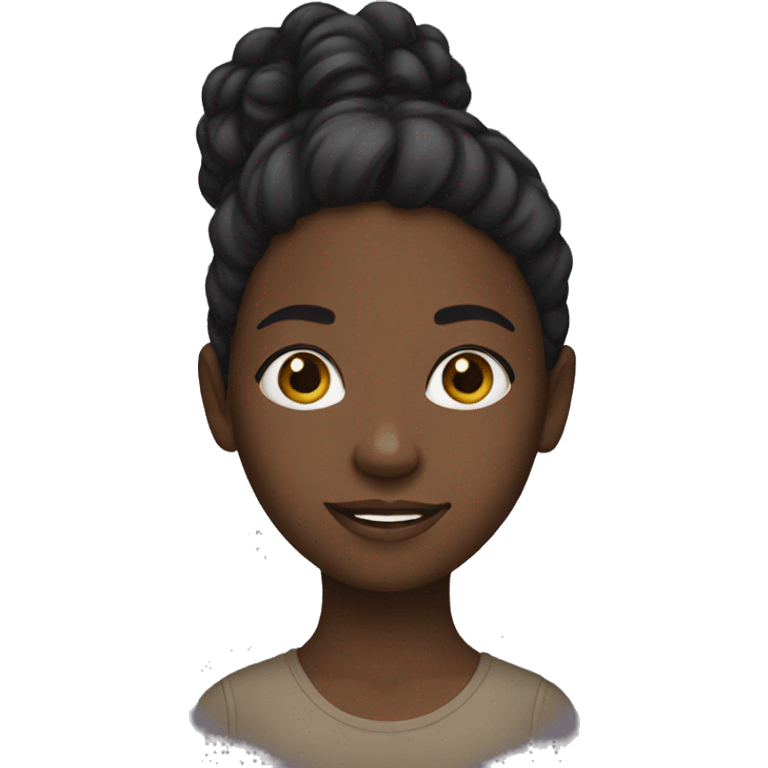 a black girl emoji