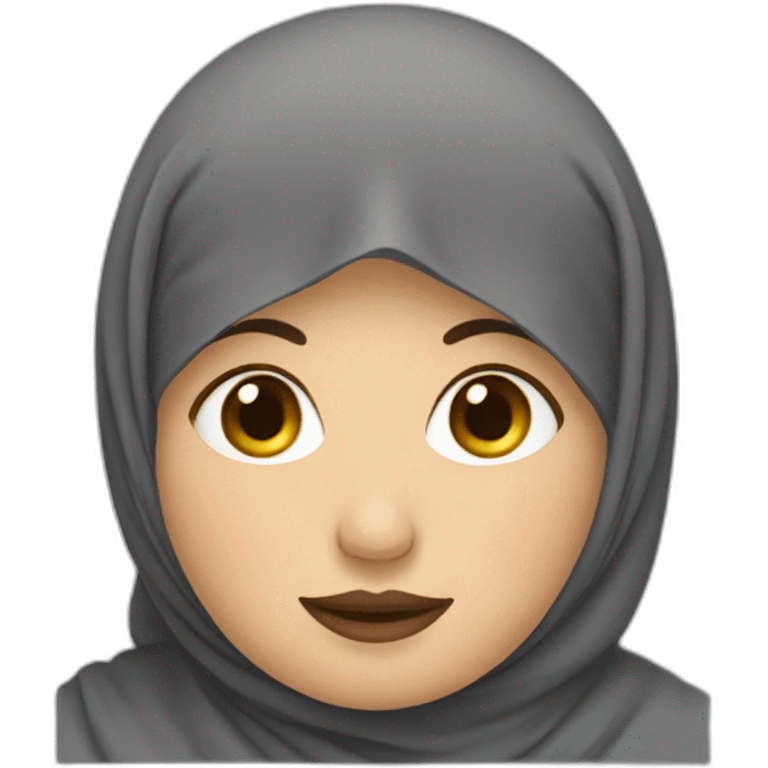 fat woman with hijab emoji