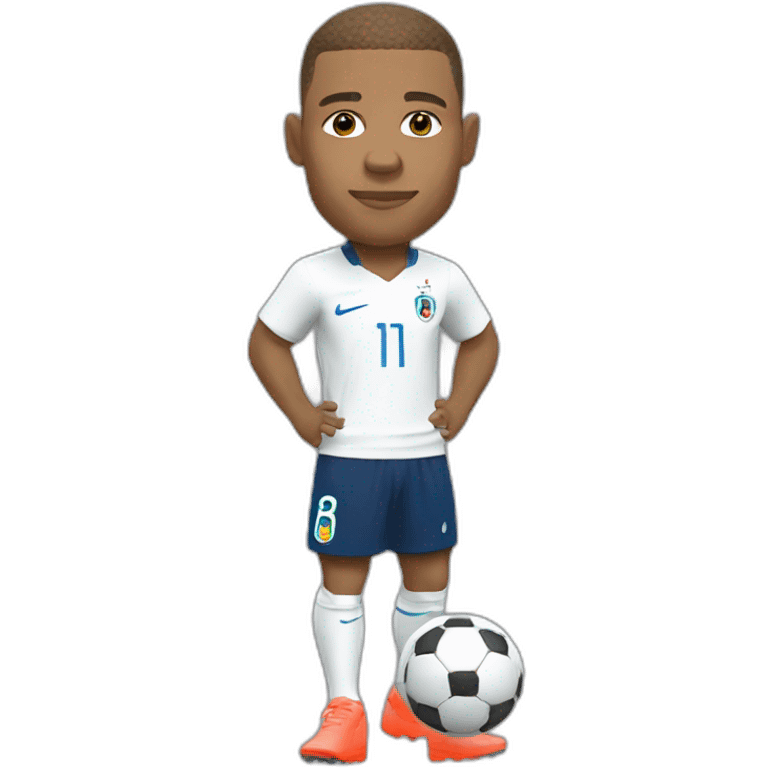 Mbappé avec la coupe du monde emoji