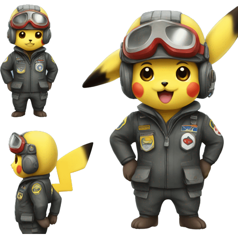 Pikachu pilot  emoji