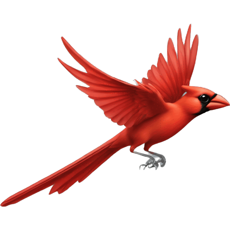 Cardinal Bird in Flight emoji