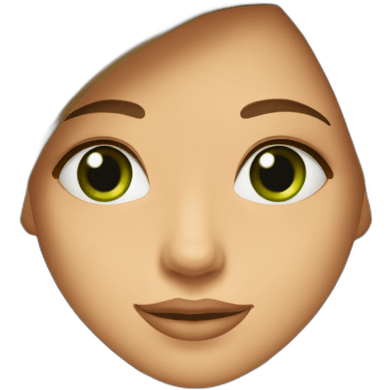 brown-straight-long-haired-and-green-eyed-girl-with-beauty-spot-on-the-chin-and-cheek emoji