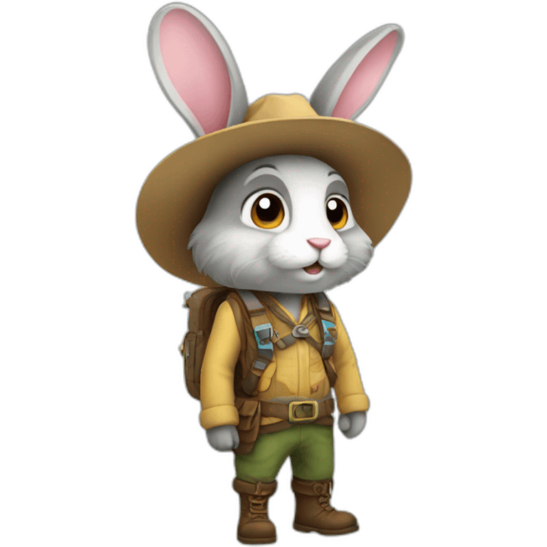 explorer bunny emoji