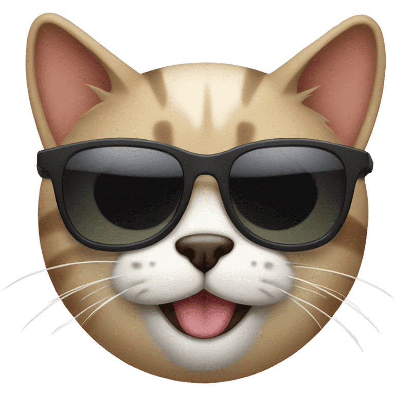 Cat with sunglasses emoji