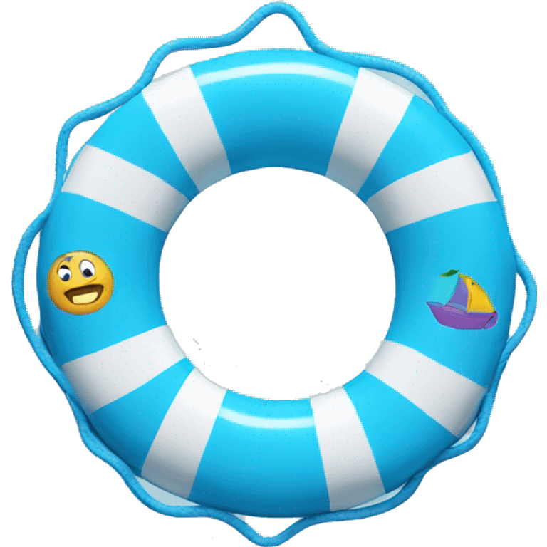 Blue Kids Swim Ring
 emoji