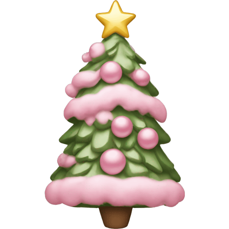 Light pink Christmas  emoji