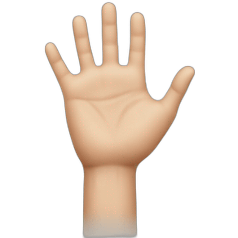 Hand with inch emoji