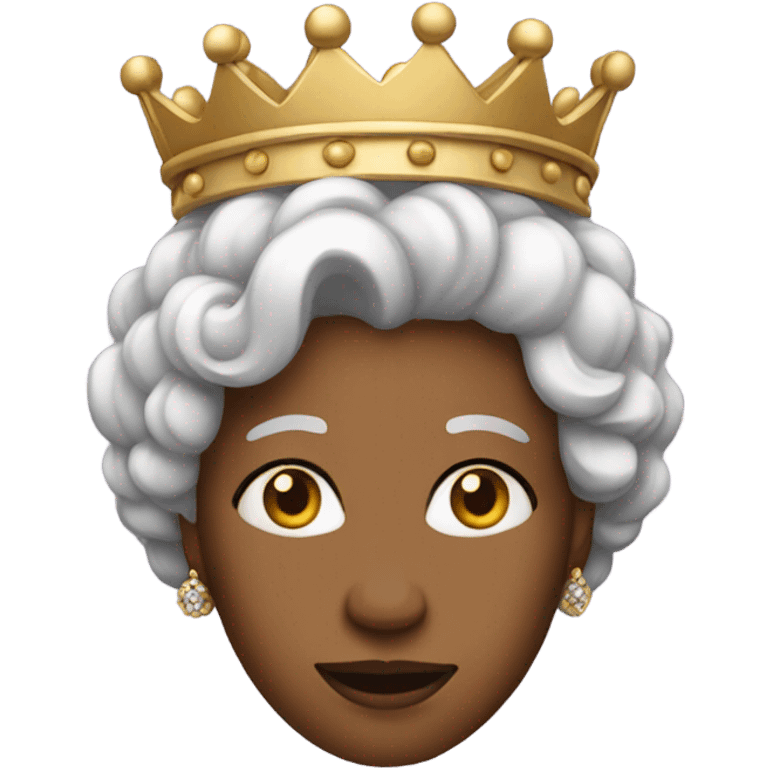 medium tone queen  emoji