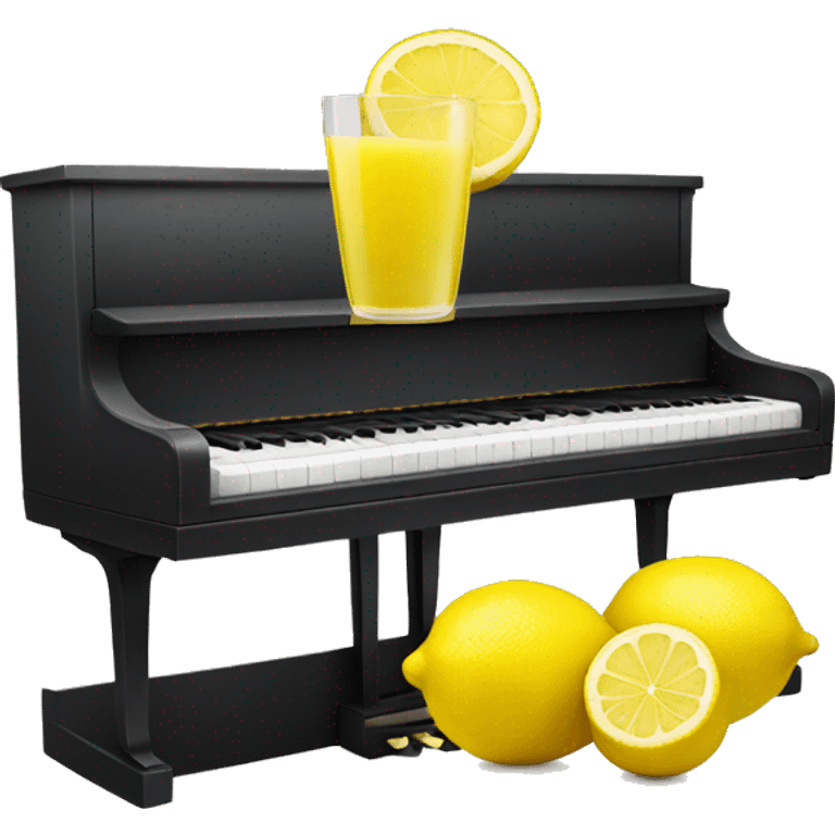 lemon juice on a piano emoji