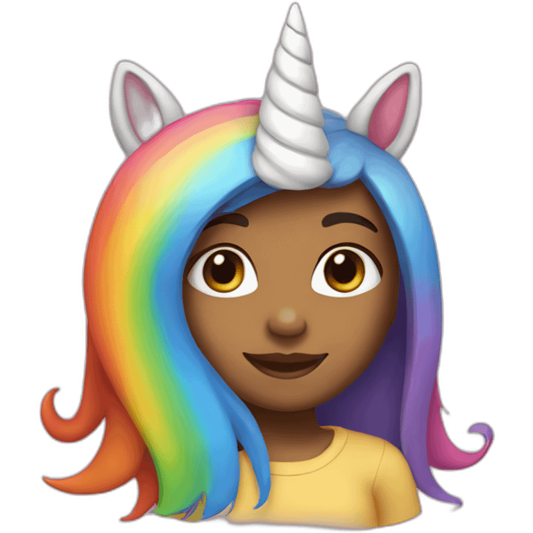 Girl-with-raibow-unicorn-hat emoji