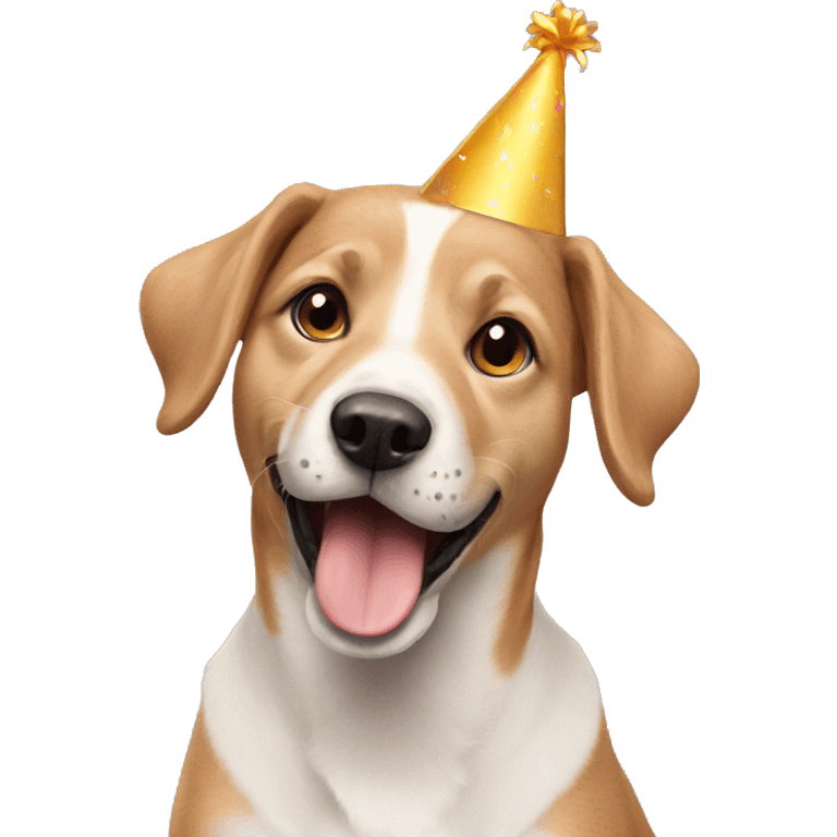 Birthday dog emoji